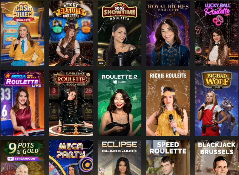 casinoly live casino page